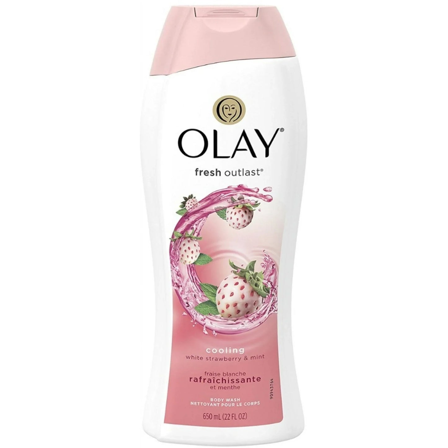 6 Pack - OLAY Fresh Outlast Body Wash, Cooling White Strawberry & Mint 22 oz
