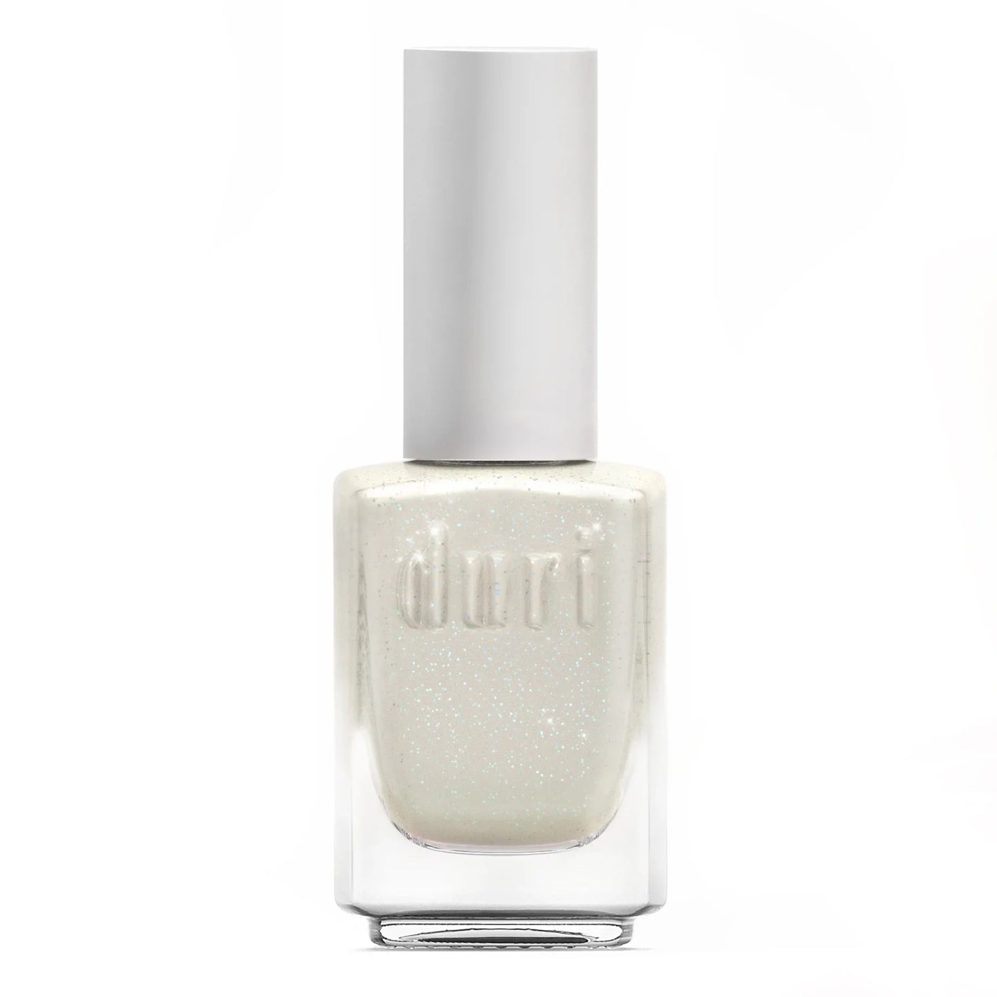 Duri Cosmetics Nail Polish, 758 The Struggle Is Real, White Glitter, 0.5 fl. Oz.