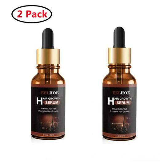 2 Pack Hair Growth Oil, Upgraded Formula with Caffeine and Biotin, for Thicker