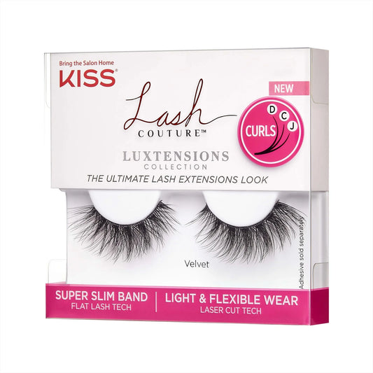 KISS Lash Couture LuXtensions Strip Lashes, ‘Velvet’, 1 Pair