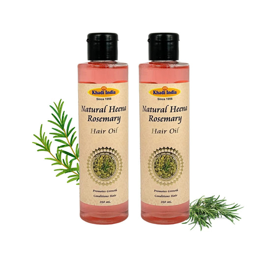 Khadi India Natural Henna & Rosemary Hair Oil: Nourish, Strengthen, and Shine